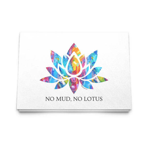 No Mud No Lotus Blank Greeting Cards Set of 10, 30, 50 with Allison Luci Original Art