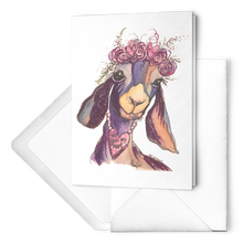 Load image into Gallery viewer, goat love lovers greeting card anniversary card valentines day romantic love allison luci allie for the soul