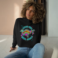 Peace Love and Pigs Crop Hoodie with Dove Design for Arthur's Acres 2 Colors