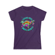 Load image into Gallery viewer, Peace Love and Pigs Women&#39;s Softstyle Tee with Dove Design for Arthur&#39;s Acres 5 COLORS
