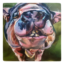 Load image into Gallery viewer, jane pig painting allison luci misfits of oz farm sanctuary art
