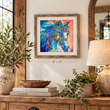 Load image into Gallery viewer, Harvest Moon Horse Art PAPER or Canvas PRINTS Multiple Sizes
