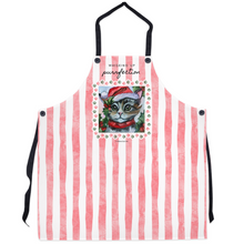 Load image into Gallery viewer, Santa Kitty Apron - Whisking up Purrfection
