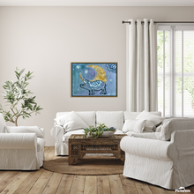 Load image into Gallery viewer, MOONS Collection Pig Art Asleep or Awake I Dream of You  CANVAS PRINT - Multiple Sizes
