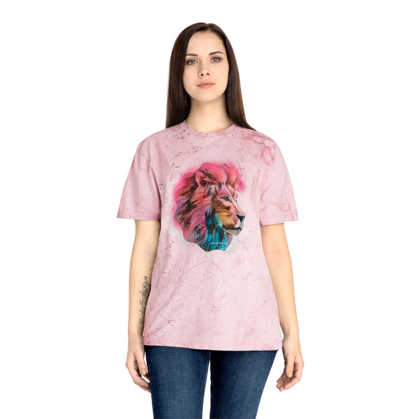 Ramsey Lion Art Pink Unisex Tie Dye T-Shirt