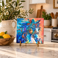 Load image into Gallery viewer, Harvest Moon Horse Art PAPER or Canvas PRINTS Multiple Sizes

