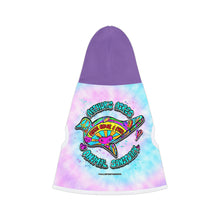 Load image into Gallery viewer, Peace Love and Pigs Tie Dye Pet Hoodie with Dove Design for Arthur&#39;s Acres - 5 SIZES
