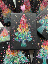 Load image into Gallery viewer, Colorful Heart Trees Original Painting 5x7
