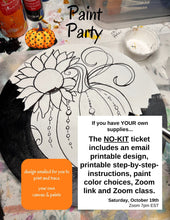 Load image into Gallery viewer, *NO KIT - FALL Paint Party Registration for Saturday 10/19/24 with Allie for the Soul (for those with their own supplies)
