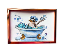 Load image into Gallery viewer, Soak, Suds, Joy, Repeat Original Watercolor Painting 5” x 7”
