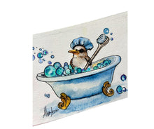 Load image into Gallery viewer, Soak, Suds, Joy, Repeat Original Watercolor Painting 5” x 7”
