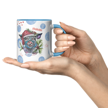 Load image into Gallery viewer, Blue_Santa_Pig_Watercolor_Art_on_a_Blue__Lifestyle_Presentation_Mockup.png
