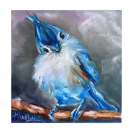 Canvas Print Keep a Light in my Soul blue Bird canvas Print - Allison Luci Art