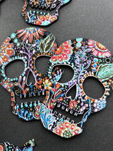 Load image into Gallery viewer, Colorful Calaveras Halloween Boho Art - Skull Decoration
