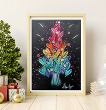 Load image into Gallery viewer, Christmas TRee Art Heart Art Full of Colorful Love
