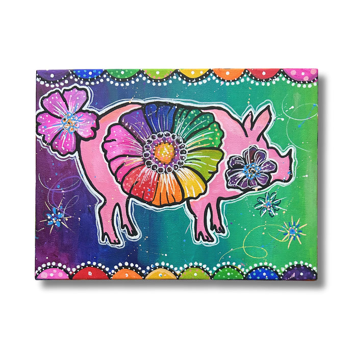 Summer Collection Color me Happy Rainbow Pig 9