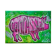 Load image into Gallery viewer, Summer Collection Compassion Pig (Avocado &amp; Pink) 5x7 Original Painting
