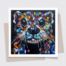 Load image into Gallery viewer, Mosaic Animals Otter and Owl Giclee Paper Print - Choose you animal and size Allison Luci Art

