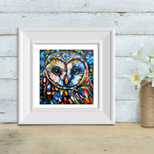 Load image into Gallery viewer, Mosaic Animals Otter and Owl Giclee Paper Print - Choose you animal and size Allison Luci Art
