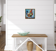 Load image into Gallery viewer, Colorful Farm Art Rooster Chicken Oil Painting &quot;True Colors&quot; CANVAS PRINT - Multiple Sizes
