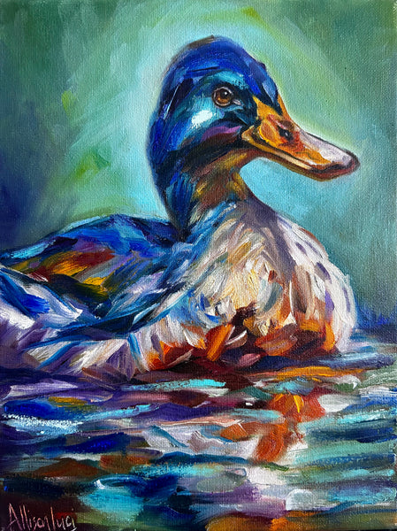 Peace Runs Deep Original Oil Painting 9”x12”