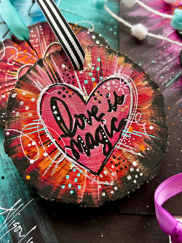 Love is Magic Sunburst Ornament