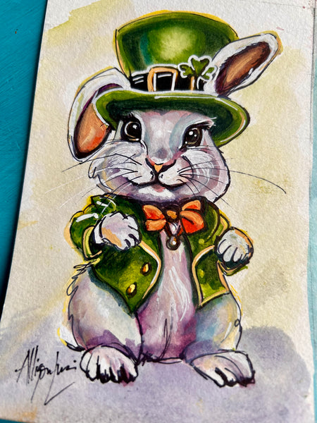 Bunny - chaun watercolor 4”x6”