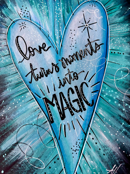 Love and Magic Heart 11 x 17 Original Art