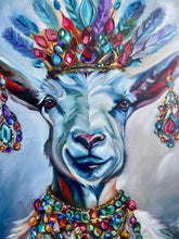 Load image into Gallery viewer, Wild Grace Goat Original Oil Painting - Jewel Collection - 18 x24
