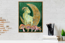 Load image into Gallery viewer, MOONS Collection Goat Art Essence of Existence CANVAS PRINT - Multiple Sizes
