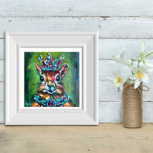 Load image into Gallery viewer, BeJeweled RoyalSquirrel Art PAPER Giclee PRINT Multiple Sizes
