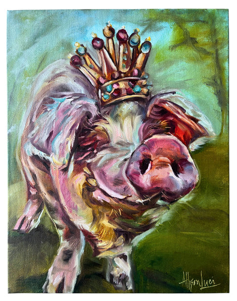 Hampton Hamilton Piggles-Worth’s King Portrait - multiple sizes Allie for the Soul