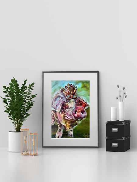 Hampton Hamilton Piggles-Worth’s King Portrait - multiple sizes Allie for the Soul