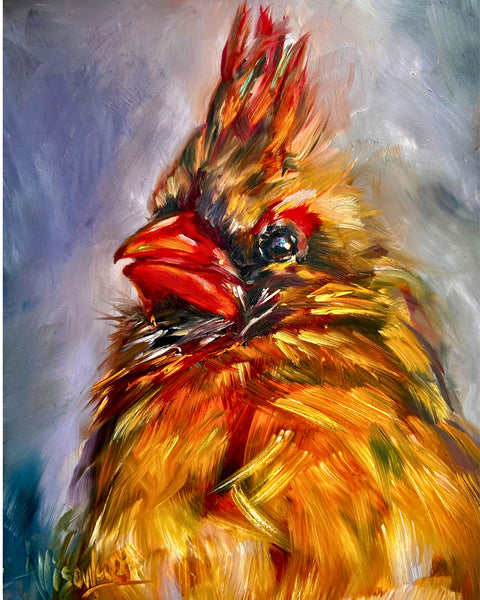 Cleo Bird Art Prints from Original Oil Painting - Multiple Sizes - Paper or Canvas
