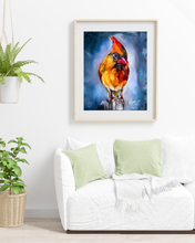 Load image into Gallery viewer, Fiamma Bird Art Prints from Original Oil Painting - Multiple Sizes - Paper or Canvas
