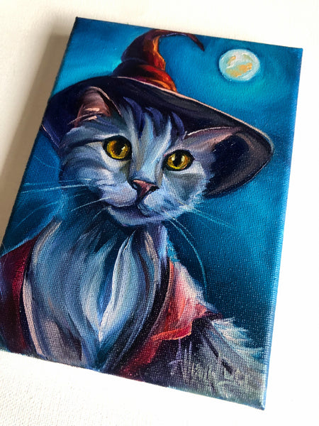Witchy Kitties Collection - 5" x 7" Giclee Paper Print "The World is it's Own Magic"