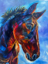 Load image into Gallery viewer, Portrait of Rescue Horse Dan Art PAPER or CANVAS PRINTS Multiple Sizes benefiting Anam Cara Sanctuary
