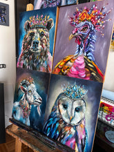 Load image into Gallery viewer, "Keeper of Stillness" Goat Art Original Oil Painting 11" x 14"
