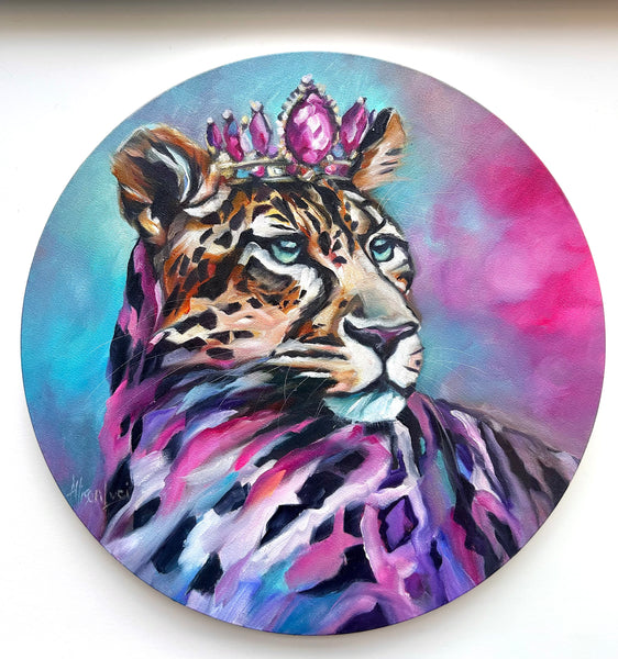 Glo Special Leopard Art Original Oil Painting 16