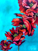 Load image into Gallery viewer, Hope Floats Red Poppies Gallery Wrapped CANVAS Print - Allison Luci
