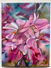 Load image into Gallery viewer, Capturing the Moment 6&quot; x 8&quot; Cherry Blossom Original Painting - SPRING BLOOM COLLECTION
