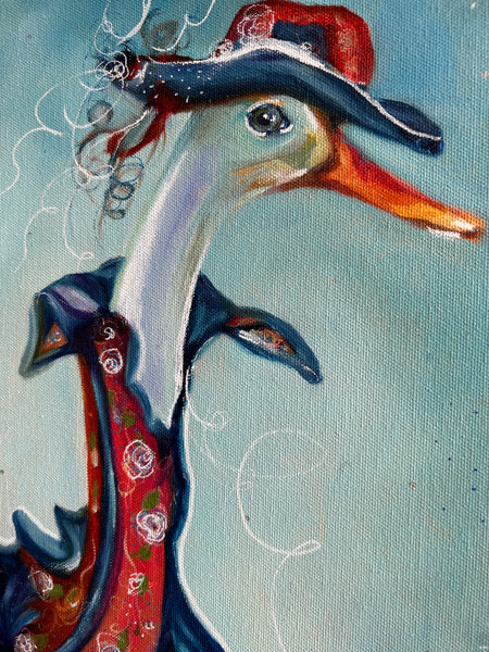 "Feeling Fancy" Original Oil Study 16" x 20"