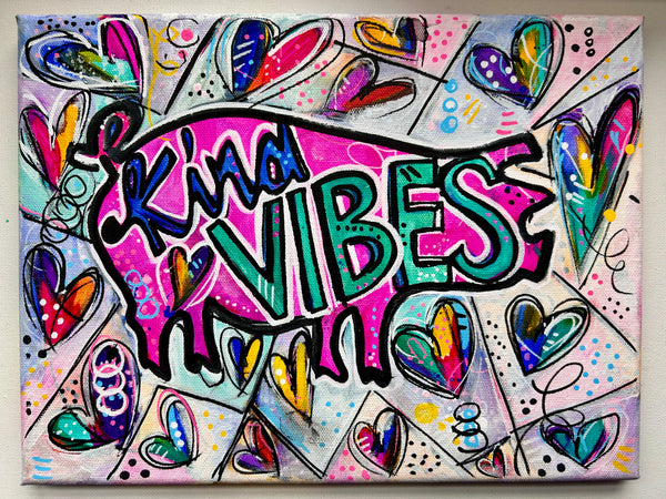 Kind Vibes Colorful Piggie Workshop Study - Acrylic Paint 8