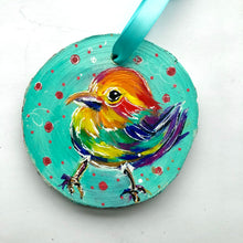 Load image into Gallery viewer, Rainbow Birdie Ornament -  Rainbow Collection
