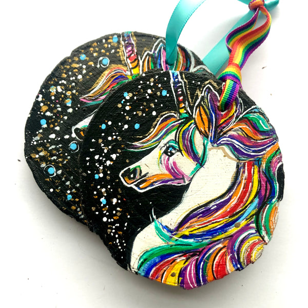Magical Rainbow Unicorn Ornament -  Rainbow Collection