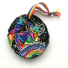 Load image into Gallery viewer, Piggiecorn (Pig Unicorn) Ornament -  Rainbow Collection

