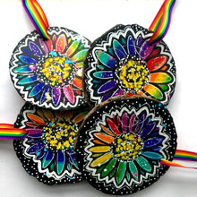 Load image into Gallery viewer, Rainbow Sunflower Ornament -  Rainbow Collection
