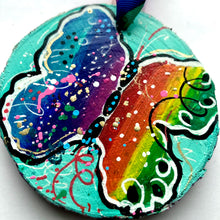 Load image into Gallery viewer, Rainbow Butterfly Ornament Bright Sky Blue -  Rainbow Collection
