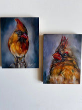 Load image into Gallery viewer, Cleo bird  Art Original Oil Painting 6" x 8"
