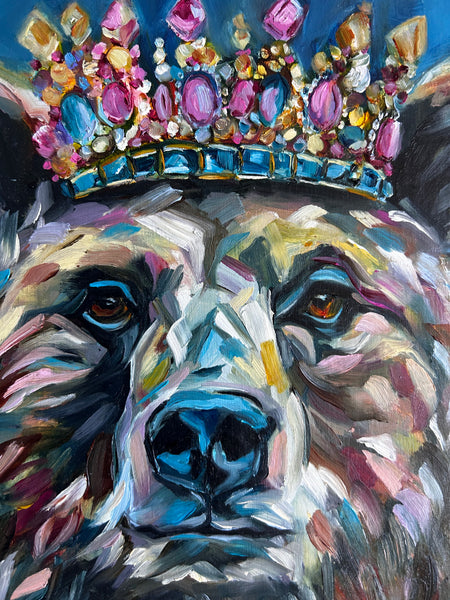 "Heart of the Wild" Bear Art Original Oil Painting 11" x 14"